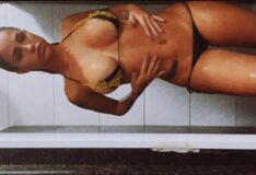 Vídeos da Maria Eugênia molhada de biquíni tomando banho de biquíni