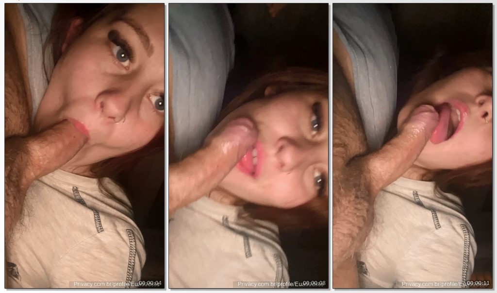Linda gata do OnlyFans arrasa e faz um boquete incrível no sortudo