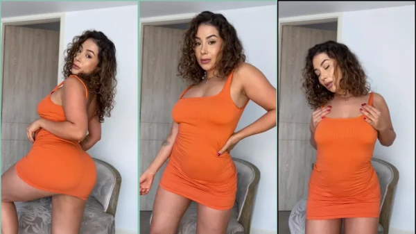 Vídeo ousado da valenfernandezrg dizendo que pode tirar o vestido!