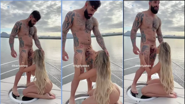 Vídeo da Karlyane Menezes se divertindo na lancha