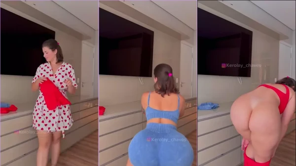 Vídeo da Kerolay Chaves fazendo troca de look