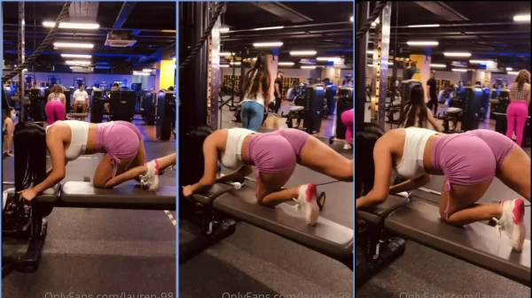 Lauren98 dando aquele rolê nos treinos da academia